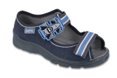 969X127 25 - chl.sandálek s patou, modrá, formule