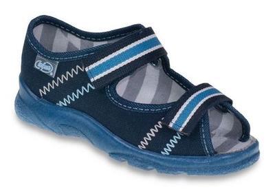 969Y101 31 - chl. sandálek s patou, modrá
