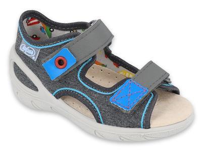 065P132 20 - SUNNY chlapecké sandálky Befado šedé