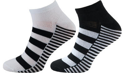 1125 - kotníkové ponožky bíločerné, 23-25 (36-38)