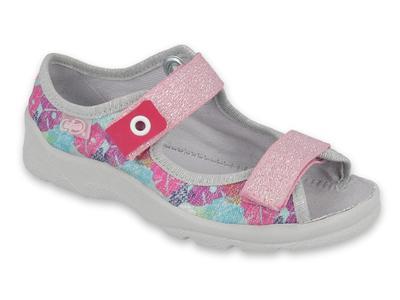 969X149 25 - dívčí sandálky s patou,barevné lístky
