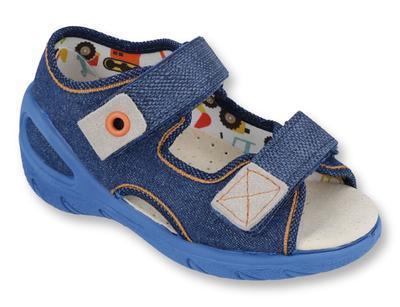065X126 26 - SUNNY chl. sandálky, modrá
