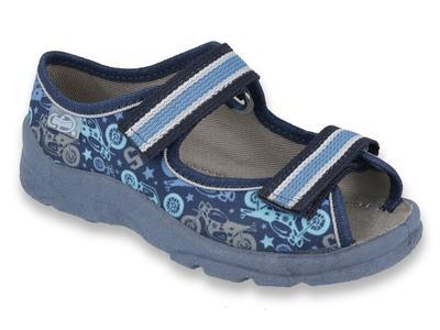 969X159 25 - chlapecké sandálky Befado modré, MOTO