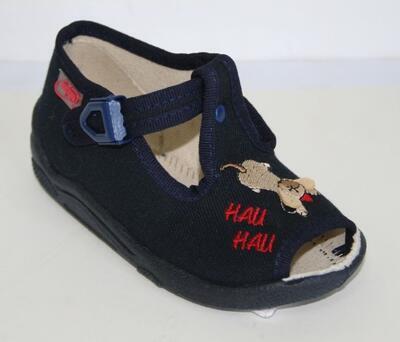 947B127 18 - chl.sandálek, tm.modrá, štěně HAU HAU