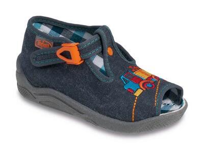 947P187 18 - chl.sandálek,šedo-modrá, barevné auto