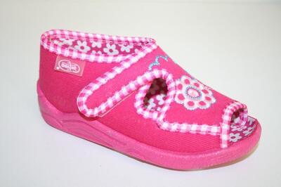 917P002 23 - dívčí sandálek na SZ, růžová, kytička