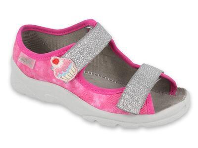 969X163 25 - dívčí sandálky Befado růžové, dortík