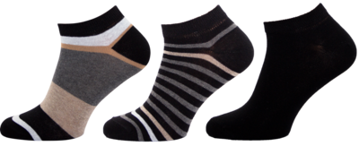 KM10 - kotníkové ponožky MULTIPACK, 27-29 (39-42)