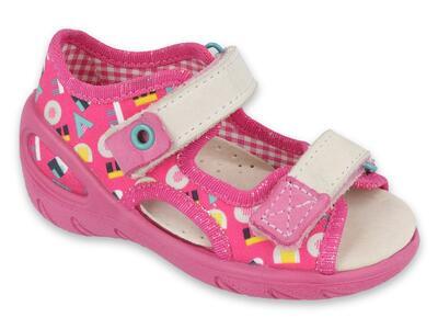 065X153 26 - SUNNY dívčí sandálky Befado růžové