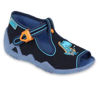 217P112 18 - chlapecké sandálky Befado modré, dino