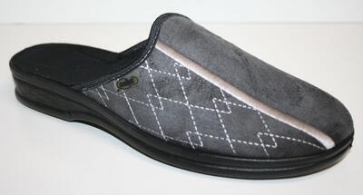 093M023 39 - pantofle PARYS ZŠ Befado,šedá, vlnky 