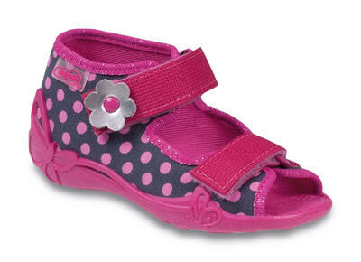242P038 20 - dívčí sandálky Befado, růžové tečky