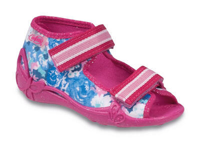 242P039 20 - dívčí sandálky Befado, modrorůžová