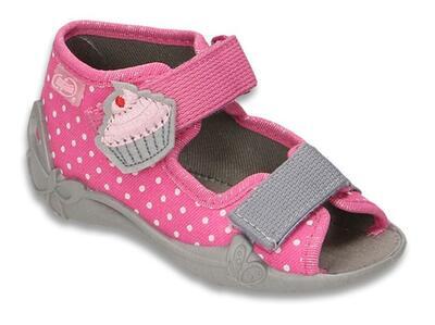 242P061 20 - dívčí sandálky Befado růžové, dortík