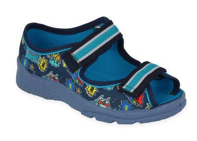 969Y164 31 - chlapecké sandálky Befado, modré