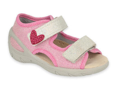 065X173 26 - SUNNY dívčí sandálky Befado růžové