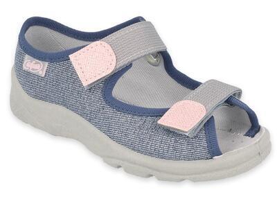 969Y167 31 - dívčí sandálky Befado modré - 1