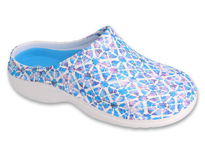 154D106 37 - Dr. ORTO - dámské pantofle modrý vzor - 1