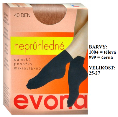 EVONA-MADLA ponožky s mikrovláknem a lycrou
