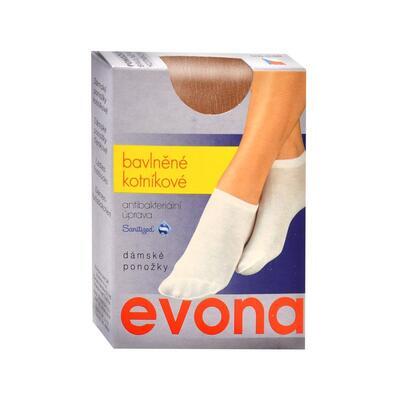 EVONA-NELA kotníkové ponožky s bavlnou, antibakteriální - 1