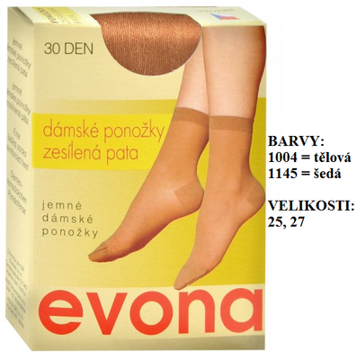 EVONA-SIMONA ponožky, zesílená pata