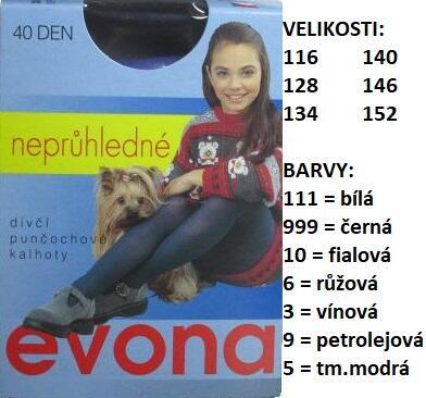 EVONA-TERKA dět. neprůhledné PK_152 FIALOVÁ (10) - 1
