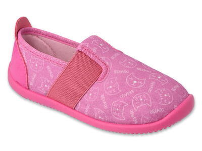 901X017 - dívčí obuv Befado SOFTER růžová, kočky - 1
