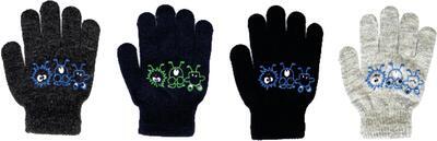 N033 rukavice příšerky 15 cm_ČERNÁ+MODRÁ