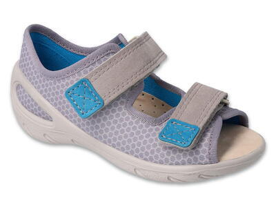 065X180 26 - SUNNY dětské sandálky Befado šedé - 1