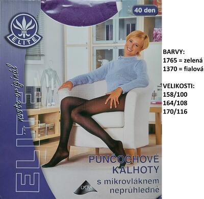 ELITE-VILMA pun.kalhoty mikrovl._164/108 b. 1370 FIALOVÁ