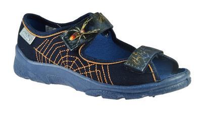 969X104 27 - chl.sandálek s patou,modrá,pavouk