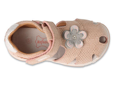 170P070 20 - dívčí sandálky,SZ, sv.růžové,kytička - 2