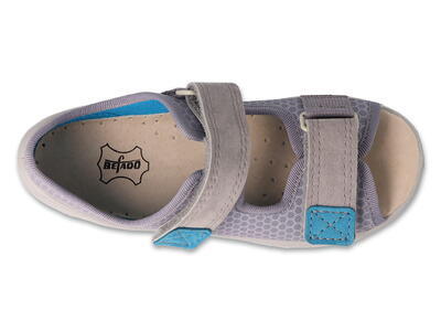 065X180 26 - SUNNY dětské sandálky Befado šedé - 2