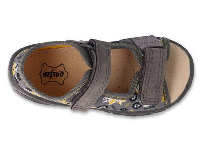063X012 25 - SUNNY chlapecké sandálky Befado šedé - 2